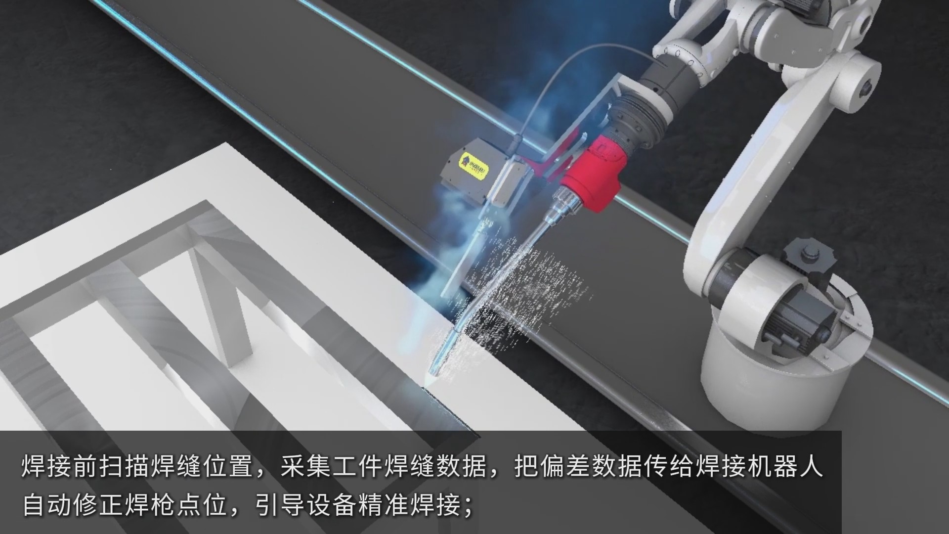 激光焊縫跟蹤系統(tǒng)助力方管焊接自動(dòng)化，實(shí)現(xiàn)智能掃描與高精度焊接